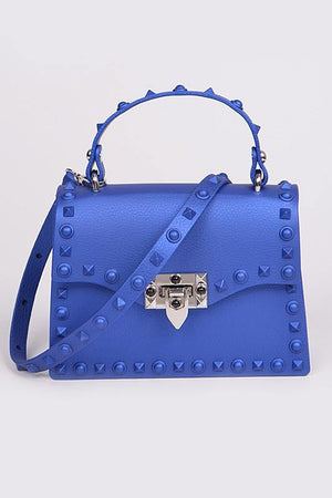 
                
                    Load image into Gallery viewer, SO SASSY STUDDED HANDBAG &amp;quot;COBALT&amp;quot; - Jannah&amp;#39;s Collection
                
            
