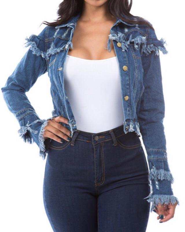 
                
                    Load image into Gallery viewer, SO LOVELY DENIM JACKET - Jannah&amp;#39;s Collection
                
            