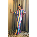 Multicolor Striped Maxi Dress-FINAL SALE - Jannah's Collection