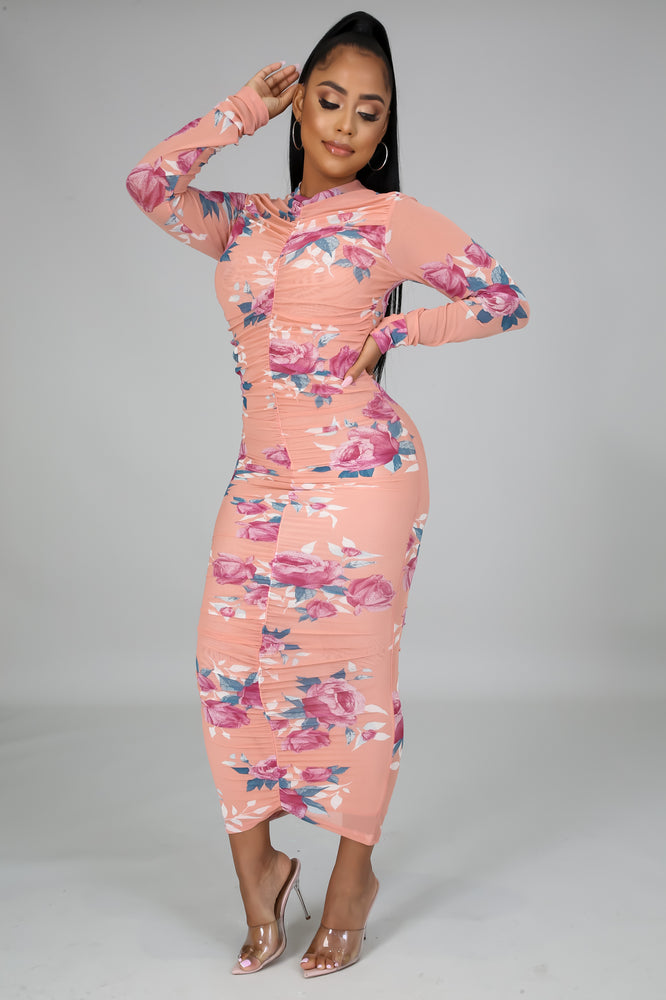 
                
                    Load image into Gallery viewer, FARRAH FLORAL RUCHED MAXI DRESS
                
            