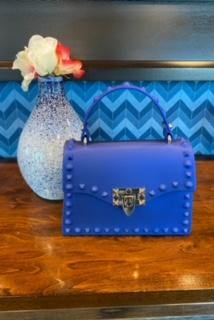 
                
                    Load image into Gallery viewer, SO SASSY STUDDED HANDBAG &amp;quot;COBALT&amp;quot; - Jannah&amp;#39;s Collection
                
            