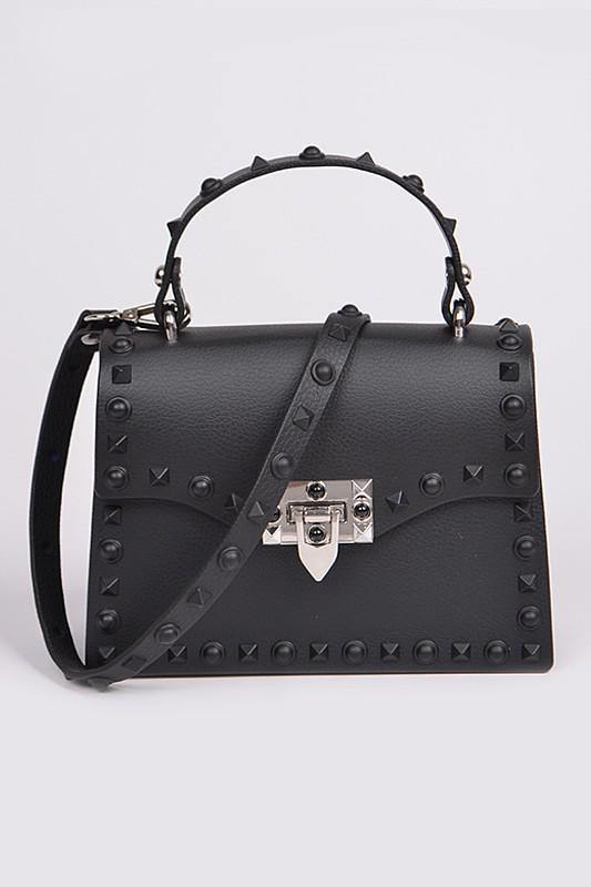 
                
                    Load image into Gallery viewer, SO SASSY STUDDED HANDBAG - Jannah&amp;#39;s Collection
                
            