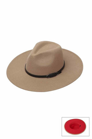 
                
                    Load image into Gallery viewer, RED BOTTOM FEDORA &amp;quot;BEIGE&amp;quot;
                
            
