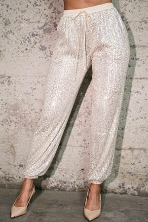 
                
                    Load image into Gallery viewer, SPARKLE SEQUIN JOGGERS - Jannah&amp;#39;s Collection
                
            